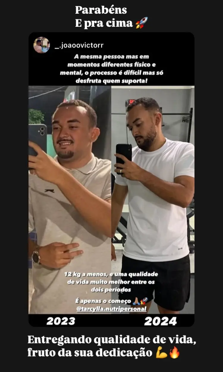 Resultados reais Tarcylla 8